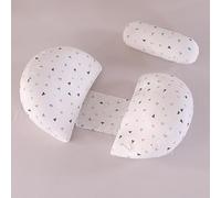 SHANNA Almohada Embarazada Dormir, Sleep Confort Almohada, Nuevo Almohada de Lactancia Corporal, Almohada Apoyo y Cuerpo Completo para Eembarazo con Funda de Extraíble Lavables (Triángulo Blanco)