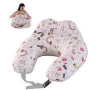 SHANNA Cojín de Lactancia para Bebés: Cojín de Embarazo con Cinturón Ajustable, Cojín de Lactancia para Bebés, Suave y Cómodo, Lavable a Máquina para Recién Nacidos (Donut Arcoíris)