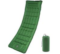 SHANNA Colchoneta De Camping Inflable Autoinflable: Extra Gruesa 12 Cm Ultraligera Colchón Autoinflable Ligera Y Compacta Colchoneta Inflable para Trekking, Senderismo, Tienda (Verde Oliva)