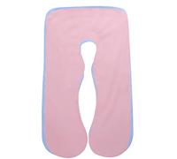 SHANNA Funda de Almohada del Cuerpo del Embarazo, Funda de Almohada de Maternidad de algodón en Forma de U 80 * 155 cm (Rosa + Azul)