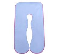 SHANNA Funda de Almohada del Cuerpo del Embarazo, Funda de Almohada de Maternidad de algodón en Forma de U 80 * 155 cm (Azul + Púrpura)