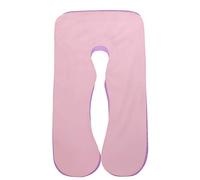 SHANNA Funda de Almohada del Cuerpo del Embarazo, Funda de Almohada de Maternidad de algodón en Forma de U 80 * 155 cm (Púrpura + Rosa)