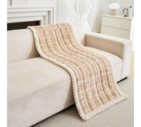 SHANNA Fundas De Cojines para Sofá De Terciopelo Acolchado, Nueva Y Gruesa, Antideslizante, Suave para Mascotas, Protector para Salón (Marrón Claro, 70×150cm)