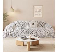 SHANNA Fundas Sofa Cubre Sofas Universal, Chenilla con Doble Cara Fundas para Sofas 2 Plazas, Protector de Muebles para Perros, Antideslizante Antimanchas Protector Fundas de Sofa