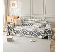 SHANNA Fundas Sofa Cubre Sofas Universal, Chenilla con Doble Cara Fundas para Sofas 2 y 3 Plazas, Protector de Muebles para Perros, Antideslizante Antimanchas Protector Fundas de Sofa