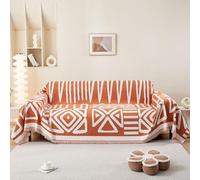 SHANNA Fundas Sofa Cubre Sofas Universal, Chenilla con Doble Cara Fundas para Sofas 3 Plazas, Protector de Muebles para Perros, Antideslizante Antimanchas Protector Fundas de Sofa