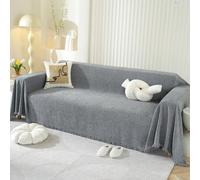 SHANNA Fundas Sofa Cubre Sofas Universal, Chenilla Lisa Cara Fundas para Sofas 2 y 3 Plazas, Protector de Muebles para Perros, Antideslizante Antimanchas Protector Fundas de Sofa