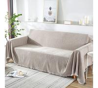 SHANNA Manta Sofa Grande, lavable y antideslizante, para Invierno (180 x 260 cm, Color Caqui)