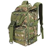 SHANNA Mochila Militar Utilidad 35L Tactica, Mochila Crossfit Gran Capacidad Paquete de Asalto Molle, Mochilas de Emergencia de 3 Días para Caza Senderismo Acampada y Actividad al Aire Libre ACU Verde