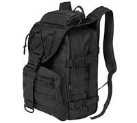 SHANNA Mochila Militar Utilidad 35L Tactica, Mochila Crossfit Gran Capacidad Paquete de Asalto Molle, Mochilas de Emergencia de 3 Días para Caza Senderismo Acampada y Actividad al Aire Libre (Negro)