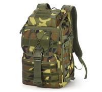 SHANNA Mochila Militar Utilidad 50L Tactica, Mochila Crossfit Gran Capacidad Paquete de Asalto Molle, Mochilas de Emergencia de 3 Días para Caza Senderismo Acampada y Actividad al Aire Libre, CP Verde