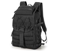 SHANNA Mochila Militar Utilidad 50L Tactica, Mochila Crossfit Gran Capacidad Paquete de Asalto Molle, Mochilas de Emergencia de 3 Días para Caza Senderismo Acampada y Actividad al Aire Libre (Negro)