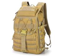 SHANNA Mochila Militar Utilidad 50L Tactica, Mochila Crossfit Gran Capacidad Paquete de Asalto Molle, Mochilas de Emergencia de 3 Días para Caza Senderismo Acampada y Actividad al Aire Libre (Caqui)