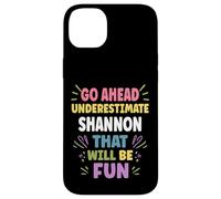 Shannon Personalized Women's Gift Custom Shannon Carcasa para iPhone 14 Plus