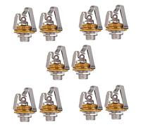 shanpu 10 Unids 1/4 de Pulgada 6.35 mm Conector de Entrada Estéreo Enchufe para Guitarra Bajo Eléctrico, Salida de Recogida de Guitarra, Partes de Guitarra