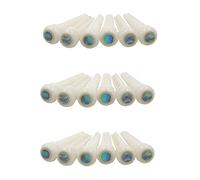 shanpu 18X de Puente de Hueso de Guitarra con Punto Abanlone de 5,3 mm para Reemplazo de Piezas de Guitarra Acústica