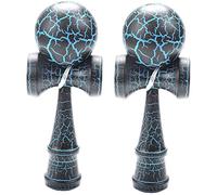 shanpu 2X de Deportes Al Libre Kendama Toy Ball Niños Y Adultos BalónAl Libre Deportes Crack Diseño Negro Y Azul