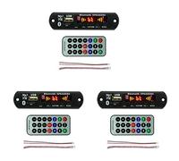 shanpu 3X Módulo USB MP3 Bluetooth 12V MP3 WMA Placa Decodificadora Módulo de Audio FM AUX USB TF Radio para Altavoz de Música Remoto de Coche
