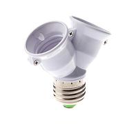 shanpu Enchufe de Divisor Convertidor Adaptador para Bombilla 1 a 2 E27