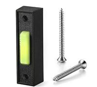 shanpu Interruptor de Apertura de Puerta de Garaje Universal 41A4166 BotóN Pulsador Montado en la Pared Iluminado Cable Acabado Negro BotóN Blanco
