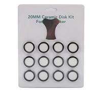 shanpu Paquete de 12 Discos de CeráMica para Nebulizador UltrasóNico para Humidificador Piezas Discos Transductores con Tapa Herramienta