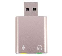 shanpu USB Tarjeta de Sonido 7.1 Externo USB a 3.5Mm Auriculares Adaptador Estéreo Audio Micrófono Tarjeta de Sonido para Ordenador Personal Computadora Ordenador Portátil