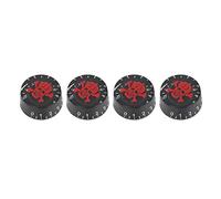 Shanrya Accesorio para Instrumentos Musicales, Orificio Central, Accesorio de Guitarra Eléctrica de 6 Mm, para Amantes de los Instrumentos de Guitarra(Rojo)