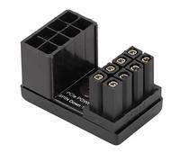 Shanrya Adaptador de 8 Pines Hembra a 8 Pines Macho, Adaptador de ángulo de 180 Grados, Placa Multicapa de Dirección de 180 Grados para Tarjetas Gráficas de Escritorio (PH38 1PCS)