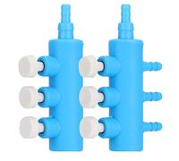Shanrya Adaptador de Bomba de oxígeno Válvula de Palanca de Control de Aire Conectores de línea de Aire Distribuidor Divisor(Divide into Three)
