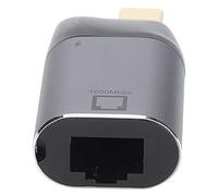 Shanrya Adaptador USB C a Ethernet, Adaptador Tipo C de Alta Velocidad Plug and Play Portátil con Puerto de Carga PD3.0 para PC