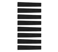 Shanrya Almohadilla Adhesiva de Tiro con Arco, Almohadilla Amortiguadora de Cuerda de Arco 8 Piezas para Arcos Recurvos (Negro)