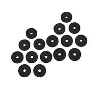 Shanrya Almohadilla de Fieltro de Batería, Accesorios de Repuesto de Platillo de Plástico de Posicionamiento en Altura, Prevención de Colisión para Kit de Batería(Negro)