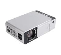 Shanrya Altavoz Proyector HD 3W AC 100 a 240V Plata 1080P HD WiFi Proyector para Hotel (Enchufe de la UE)
