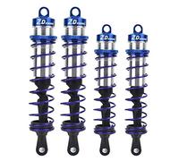 Shanrya Amortiguador de Choque Delantero, Amortiguador de Coche RC, 1/8 RC Coche Metal 2pcs Amortiguador de Choque Delantero Camión RC para Modelo RC Coche RC Buggy RC Truggy(Blue)