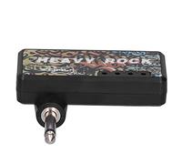 Shanrya Amplificador de Auriculares de Guitarra, Amplificador de Auriculares de Guitarra con Adaptador de Cable de Amplificador de Auriculares de Carga para bajo de Guitarra Eléctrica