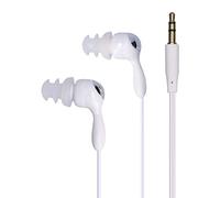 Shanrya Auriculares Impermeables, Auriculares Inalámbricos en el Estilo de la Oreja Diseño Ergonómico Enchufe de 3,5 Mm para Correr para Surfear para Nadar(Blanco)