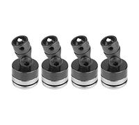 Shanrya Body Post Mount, 4 Piezas De Aluminio MagnéTico Invisibles Body Post Mount para SCX10 4WD 1:10 RC Car(Negro)