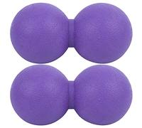 Shanrya Bola de Masaje de Entrenamiento de Yoga Bola de Masaje Simple aliviar la Fatiga Muscular Trabajadores de Oficina de Gimnasio para Todos los Atletas(Purple, Peanut)