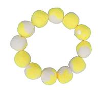 Shanrya Bolas de Juguete para Gatos Alivio del Aburrimiento Gatito Bola para Masticar Resistente a Mordeduras Interactivo Suave Paquete de 12 Entrenamiento en Interiores (Amarillo)