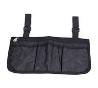 Shanrya Bolsa de almacenamiento lateral para silla de ruedas de uso amplio para silla de ruedas portátil de gran capacidad para cochecito de paseo de senderismo para silla de ruedas para silla de casa
