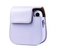 Shanrya Bolso de Cuero de la PU, Quitar Dos Botones Mini Cubierta Protectora de la Cámara Práctica Cubierta de la Cámara Artículo de Moda para Mini 11(Púrpura)