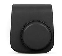 Shanrya Bolso de Cuero de la PU, Quitar Dos Botones Mini Cubierta Protectora de la Cámara Práctica Cubierta de la Cámara Artículo de Moda para Mini 11(Negro)