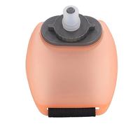 Shanrya Botella de Agua para Muñeca, a Prueba de Fugas, 200 Ml, para Deportes, Muñeca, Manos Libres, Botella de Agua Portátil de Silicona para Fitness (Naranja Semitransparente)