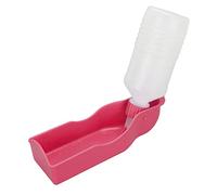 Shanrya Botella de Agua para Perros Ligera PP 300ml Botella Dispensadora de Agua para Perros Fácil de Usar para Caminar con Gatos (Rosa)