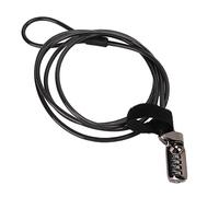 Shanrya Candado de Cable para Computadora Portátil, Candado de Cable de Combinación de Computadora Reiniciable Universal para Proyector para LCD para Escritorio