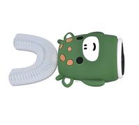 Shanrya Cepillo de Dientes Eléctrico para Niños, Worry Free 5 Modos IPX7 Impermeable en Forma de U Función de Memoria del Cepillo de Dientes Cubierta Completa para el Cuidado Diario(Niño)