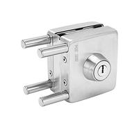 Shanrya Cerradura de puerta corredera de acero inoxidable para trabajadores para puertas correderas de cristal