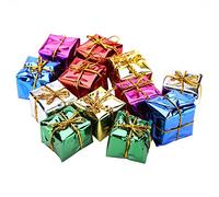 Shanrya Colgante de Caja de Regalo, Colgante de Caja de Regalo de Color Brillante de diseño Elegante para árbol de Navidad, Sala de Estar, Oficina para Estudio en casa