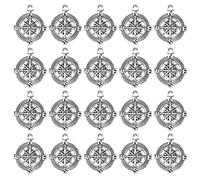 Shanrya Colgante De Serie Náutica, Accesorios De Joyería De Aleación, 20 Piezas, Colgante De Brújula, Artesanía Manualidades DIY