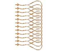 Shanrya Collar, Collar con Colgante de Madera Resistente Al Desgaste Y Duradero para Coleccionista para Regalo(marrón Claro)